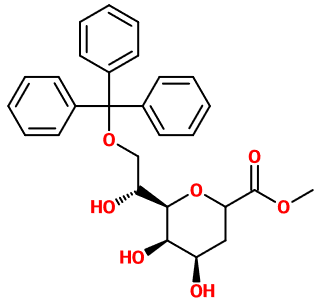 MC004668 Me-2,6-anhydro-3-deoxy-O-Trt-D-glycero-D-talo-octonate